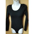 Ladies - Black Body Suit - Make - Real Basics - Size - XS