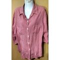 Ladies - Red & White Blouse - Make - Insync - Size - no size