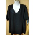 Ladies - Black Top - Make - Image - Size - XXL