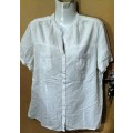 Ladies - White Blouse - Make - Woolworths - Size - 14
