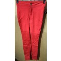 Ladies - Red Pants - Make - Shein  - Size - XS