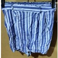 Ladies - Blue & White Shorts - Make - RT - Size - 32/8