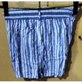 Ladies - Blue & White Shorts - Make - RT - Size - 32/8