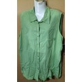 Ladies - Green Blouse - Make - Woolworths Woman - Size - 22