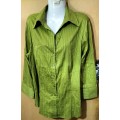 Ladies - Green Blouse - Make - Finnigans - Size - 42
