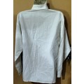 Ladies - White With Black Blouse - Make - Shelley Sport - Size - 10