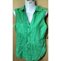 Ladies - Green Blouse - Make - Clothes Line - Size - no make