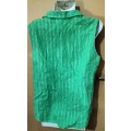 Ladies - Green Blouse - Make - Clothes Line - Size - no make