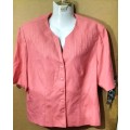 Ladies - Peach Blouse - Make - no make - Size - no size