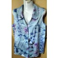 Ladies - Multicolored Sleeveless Blouse - Make - Shelley - Size - S bust 82-87cm