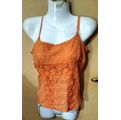 Ladies -Orange Top - Make - URB - Size - L