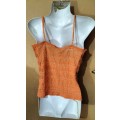 Ladies -Orange Top - Make - URB - Size - L