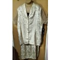 Ladies - 2 Piece Beige Outfit - Make - Donna Claire - Size - 24