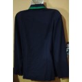 Ladies - Dark Blue & Green Blouse - Make - Woolworths - Size - 16