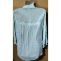 Ladies - Blue Pajama Shirt - Make - no make - Size - no size