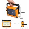 100W LED Solar Portable Work Light BUILT IN POWERBANK