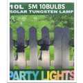 Solar Powered Outdoor String Lights - 5m (10 Lights)