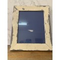 Wooden Distressed White Picture Frame 32cm x 27cm