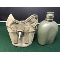 PATTERN 70 WATER BOTTLE (Canteen) & POUCH, 1 LITER. SADF-ARMY