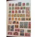 STOCKBOOK 16 DOUBLE SIDED PAGES FILLED WITH MOSTLY SA STAMPS MINT AND USED