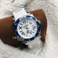 Aquaswiss Womens Swissport L with 12 Diamonds Snow Queen Silicone Band #Brand New