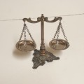 Vintage Metal Scale of Justice  Made in Italy