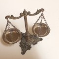 Vintage Metal Scale of Justice  Made in Italy