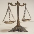 Vintage Metal Scale of Justice  Made in Italy