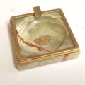 PAKISTAN BANDED ONYX ASH TRAY - MADE IN ITALY