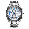 *HIGH CLASS!!* LONGBO Luxurious Multifunctions Stainless Steel Timepiece