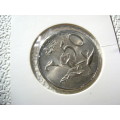 1965  RSA AFR. 50 CENT COIN IN MINT SHAPE.
