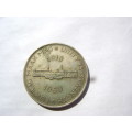 1960 UNION OF SA SILVER 5 SHILLING COIN