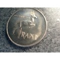 1966 Silver RSA  One Rand coin.