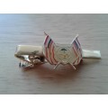 OVS BOERE REPUBLIEK COAT OF ARMS TIE CLIP. RARE AFRIKANA.FULLY FUNCTIONING .