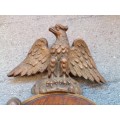 OSSEWA BRANDWAG ARTEFACT .Unique. Depicting bronze  eagle, spear,knobkierie and wa-wiel.Desc.