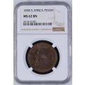 1898 ZAR Penny NGC graded MS62 !!