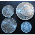 1961 silver 2 1/2c, 5c, 10c & 20c  coins