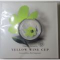 2017 R5 sterling-silver, Yellow Wine Cup colour coin