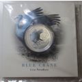 2017 R10 sterling-silver, Blue Crane colour coin