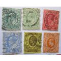 1902 King Edward VII Set 16 Stamps (incl. 1/2d green, 4d orange, 7d 1910 grey, pair 10d)
