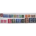 Great Britain Queen Elizabeth 1967 - 1977 Lot of 23 Stamps with Perfins