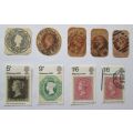 Great Britain: Queen Victoria & Queen Elizabeth Embossed Stamps & 1970 Philympia Mint Condition