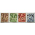 Great Britain 1939-1949 King George VI Set 4 Stamps