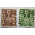 Great Britain 1939-1949 King George VI Set 4 Stamps