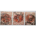 Great Britain Queen Victoria 1860-1881, Collection 34 Stamps 1p Lilac, 1/2P Orange, 1P Post&Rev, 4d