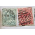 Great Britain King Edward VII Lot 1902-1912 Lot 14 Stamps incl.1902 1S single & pair! & Overprints