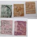 Great Britain King George V Set of 36 Stamps 1912-1933