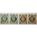 Great Britain King George VI 1937 - 1951 Lot of 56 Stamps, some with Perfins