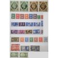 Great Britain King George VI 1937 - 1951 Lot of 56 Stamps, some with Perfins