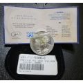 2006 Protea series, Desmond Tutu R1 Sterling Silver UNC coin!! Only 390 minted!